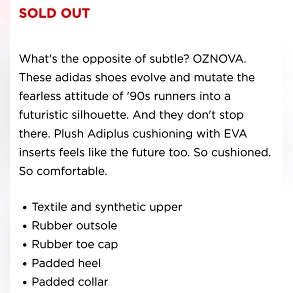 ADIDAS OZNOVA Futuristic Sporty RAD Magic Mauve HTF Running Shoe Sneakers 9 NIB - Picture 5 of 16